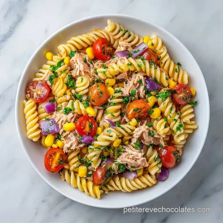 Salade de P&acirc;tes Repas Froid: Croquante et Fra&icirc;che