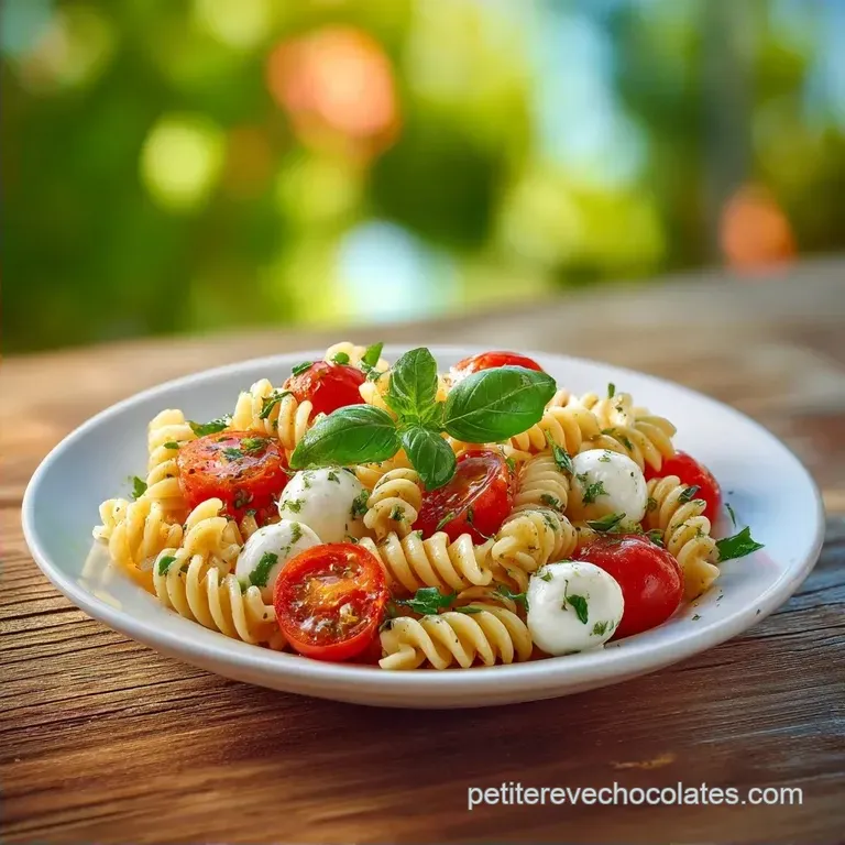 Salade P&acirc;tes Froides Basilic : Fra&icirc;cheur Italienne