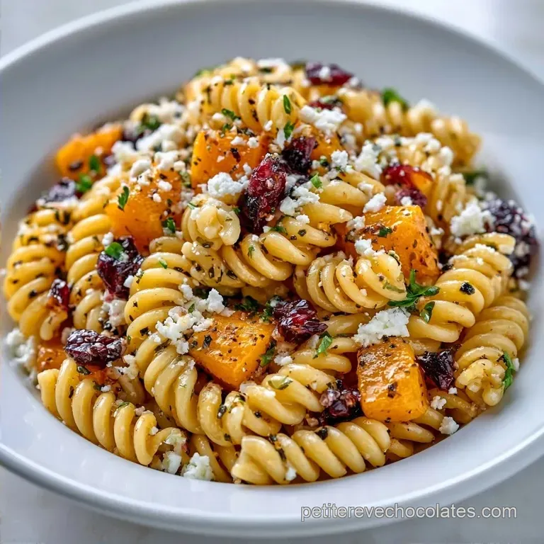 Salade P&acirc;tes Froides Hivernale: Courge et Feta