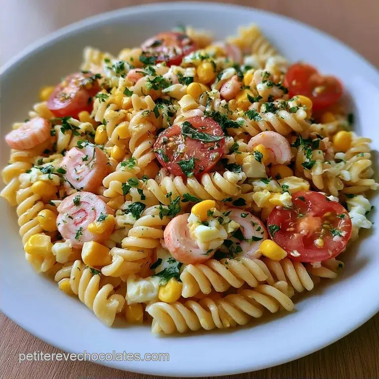 Salade P&acirc;tes Froides Surimi aux Tomates