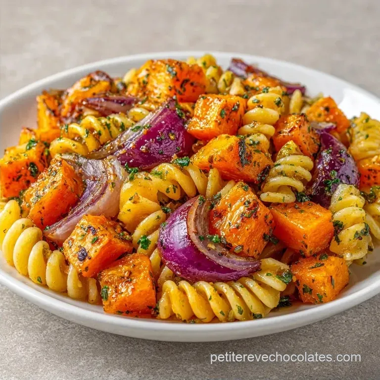 Salade P&acirc;tes Hiver L&eacute;gumes: Courges R&ocirc;ties