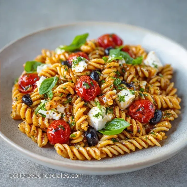 Salade P&acirc;tes Italienne Authentique : Mozzarella et Tomates