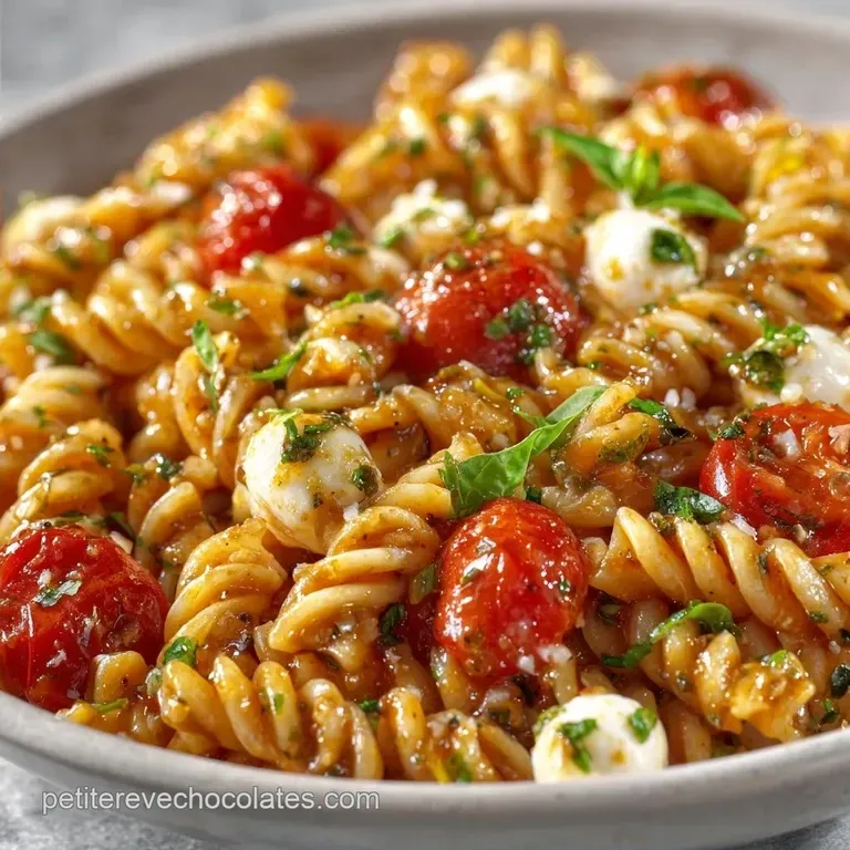 Salade P&acirc;tes Tomates Cerises: Fra&icirc;che et Italienne