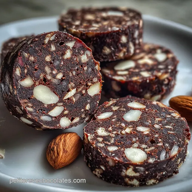Elegant dessert slices on a white plate, dusted with powdered sugar. A fork is placed aside ready to be enjoyed.