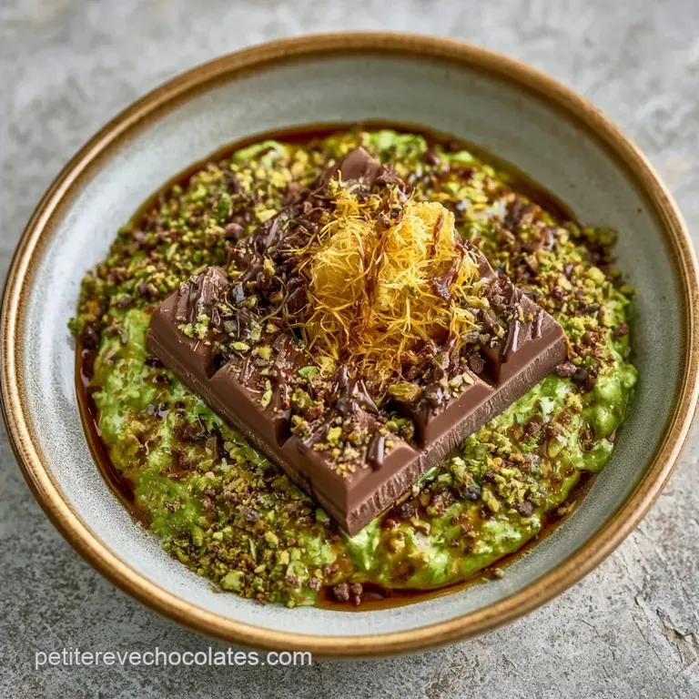 La Tablette Au Chocolat Duba&iuml; &Agrave; La Pistache