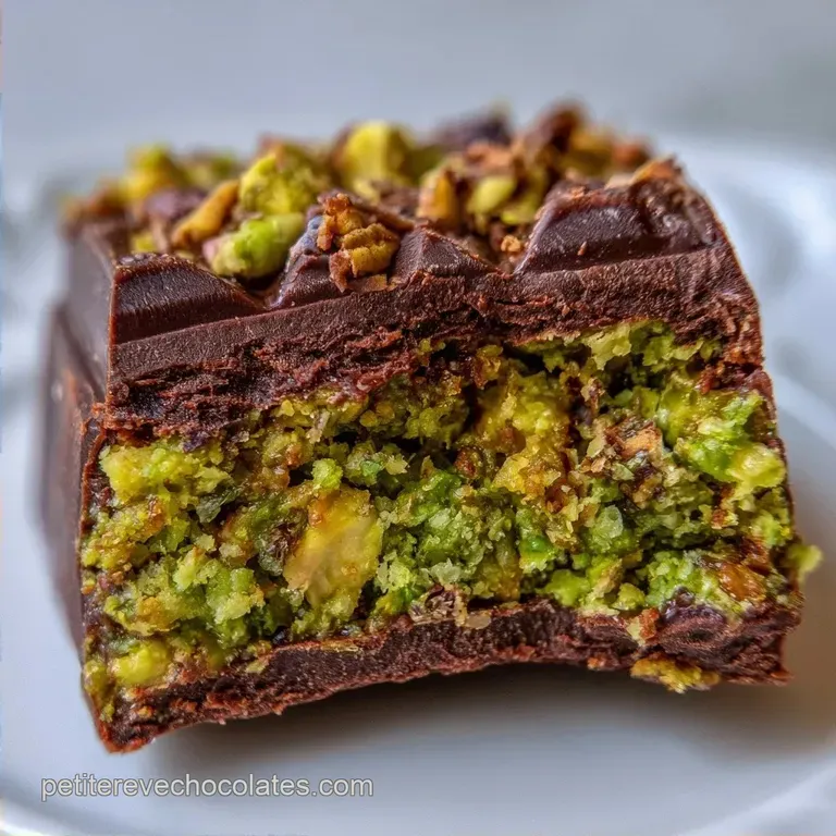 Chocolat Duba&iuml; Maison &agrave; la Pistache