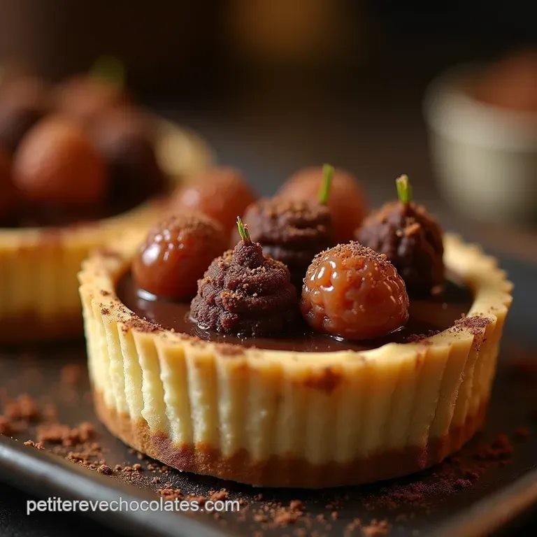 La Divine Tarte ParisBrest revisité Croustillant de Pâte Sablée Caramel Beurre Salé Fondant et Ganache Intense au Chocolat Noir presentation