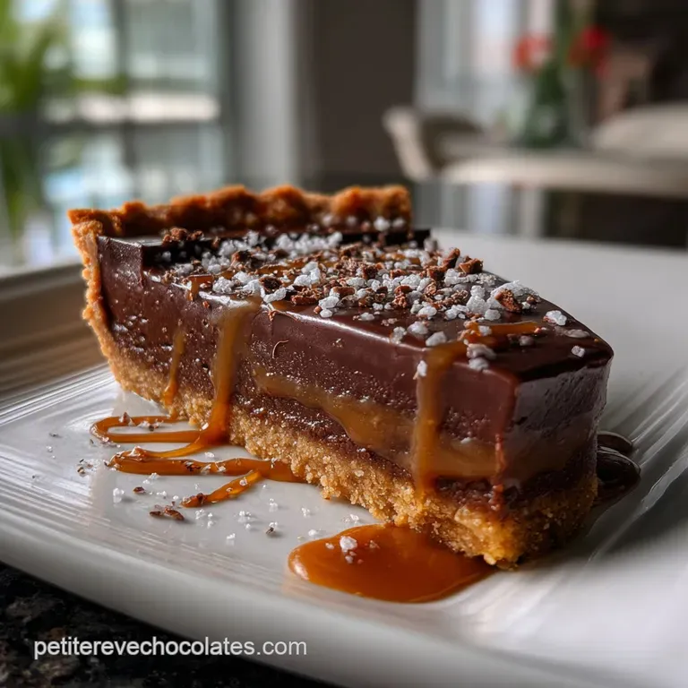 Recette de Decadent Salted Caramel and Chocolate Tart