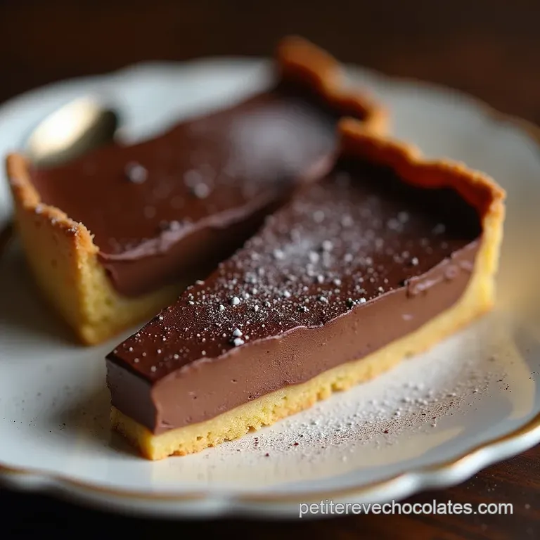 Tarte au Chocolat Noir Intense et Sa Pâte Sablée Croustillante Le Fondant Parisien