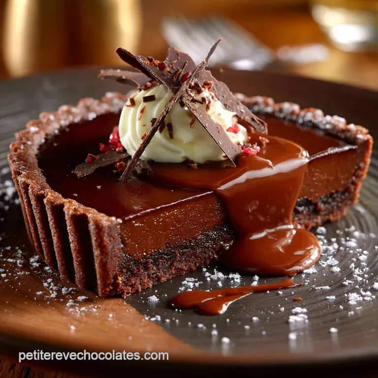 La Tarte au Chocolat Noire Intense et sa Pâte Sablée Cacaotée