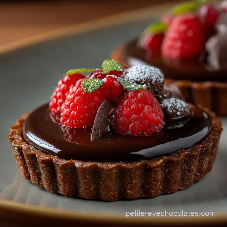 La Tarte au Chocolat Noir Intense LÉlégance du 70 Cacao