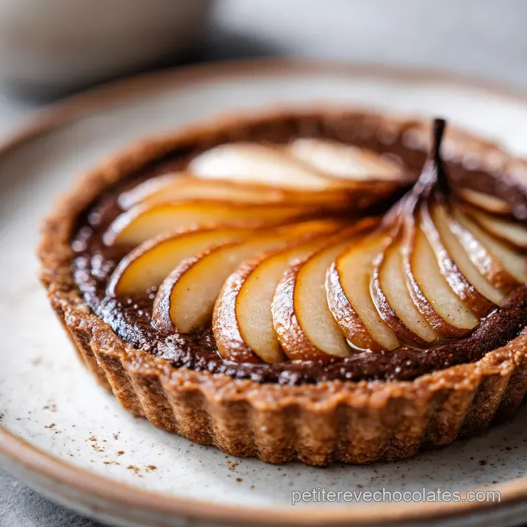 Tarte Poires Chocolat : Fondante et Croustillante