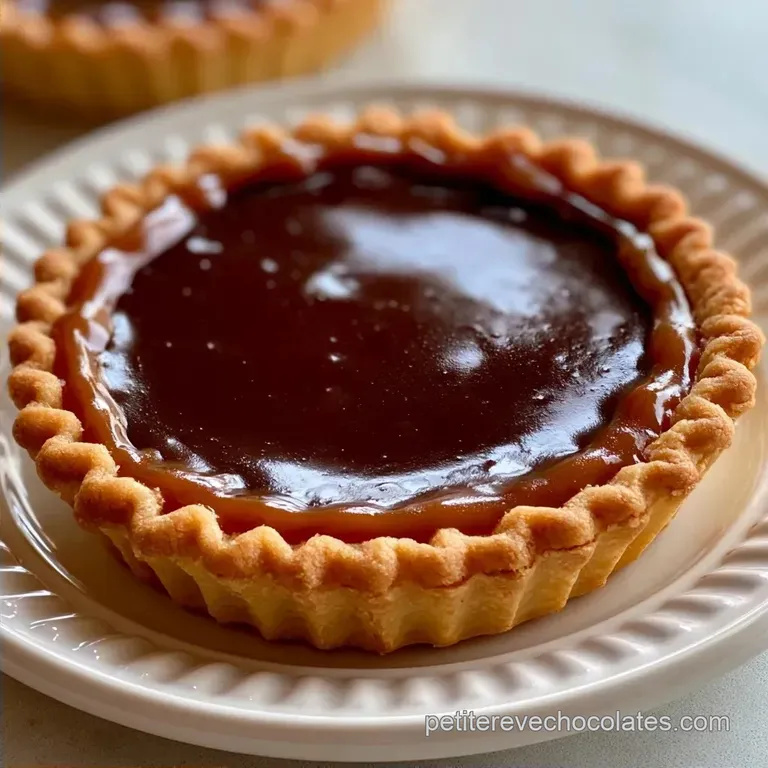 Tartelette Chocolat Caramel: Croustillante et Fondante