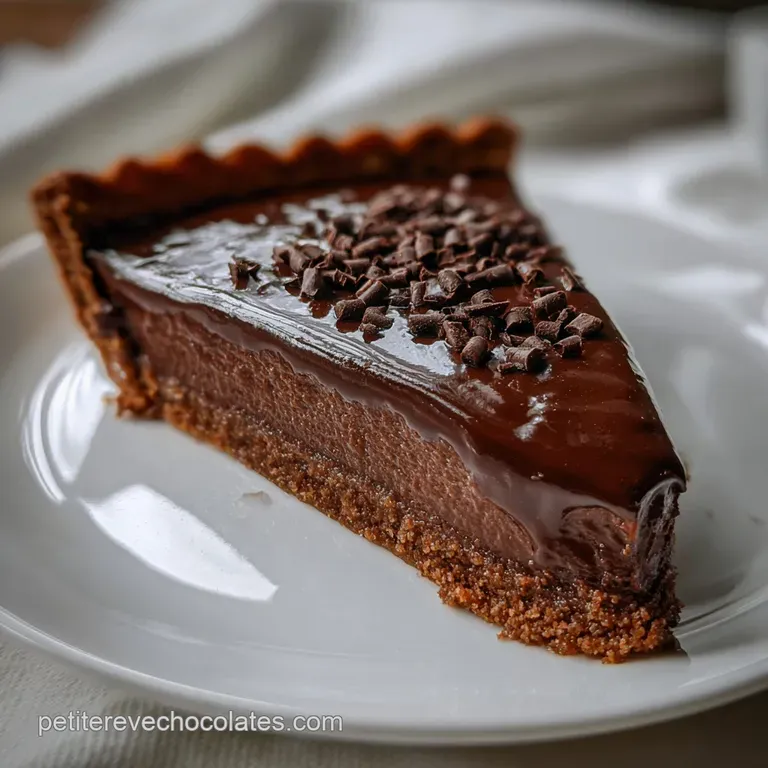 Tourte Au Chocolat : Lintense Et Fondante presentation