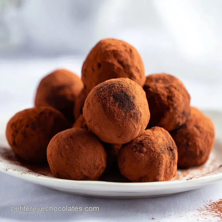 Truffes Au Chocolat Et Cake Balls: Texture Fondante
