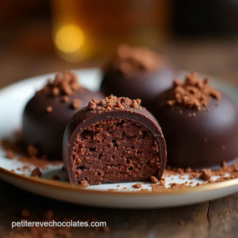 Truffes au Chocolat Noir Intense LArt de la Ganache Parfaite presentation
