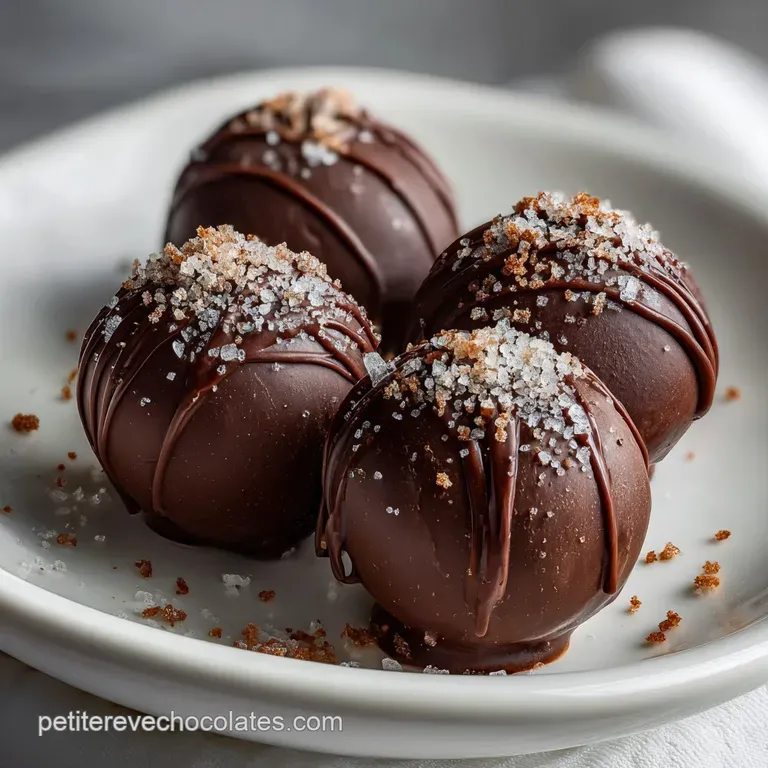 Truffes au G&acirc;teau au Chocolat Faciles